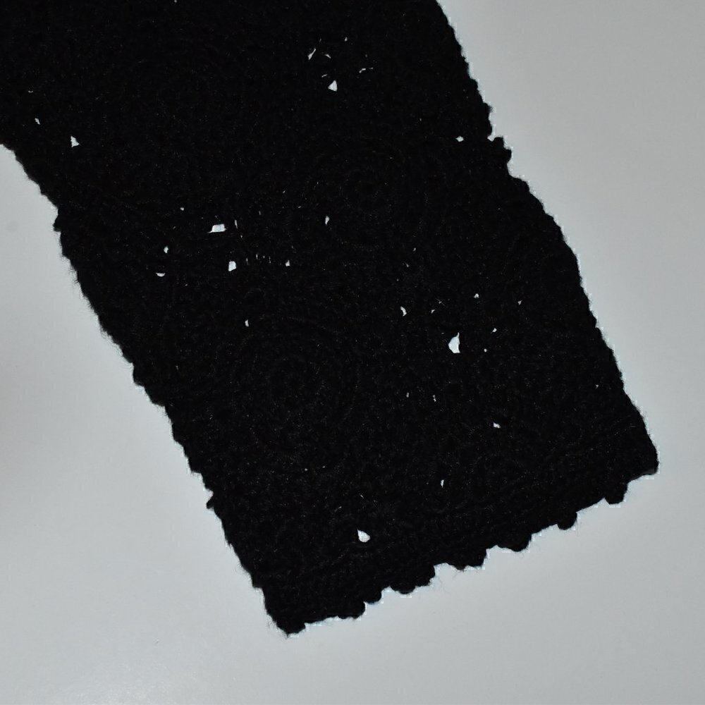 Kate Hill Button Down Grandma Crochet Sweater Black Size XL - Picture 7 of 10
